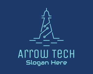 Circuit Tower Tech  logo design