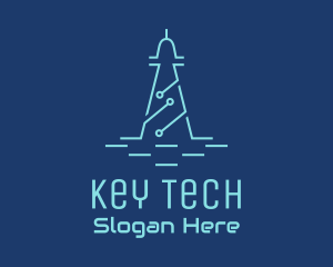 Circuit Tower Tech  logo design