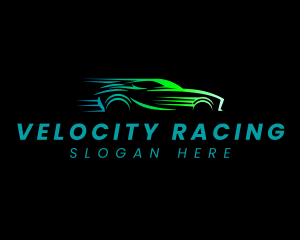 Car Racing Automobile logo design