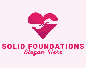 Social Service - Heart Hands Charity logo design