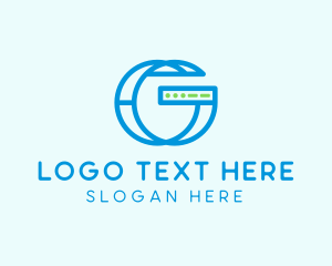It Company - Online Server Letter G logo design