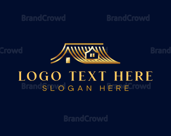 Luxury Roof Construction Logo