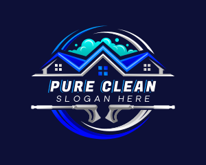 Pressure Wash Sanitation Cleaning logo design