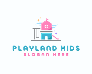 Playground Kindergarten Daycare logo design