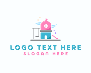 Nursery - Playground Kindergarten Daycare logo design