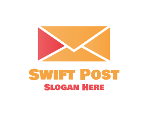 Post - Arrow Mail Envelope logo design