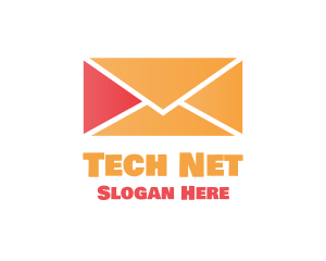 Net - Arrow Mail Envelope logo design