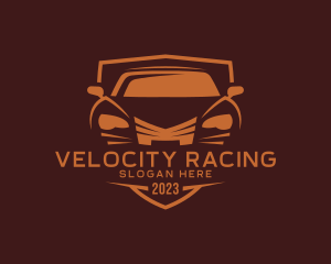 Shield Security Race Car logo design