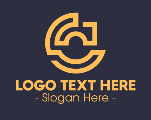 Sign - Abstract Yellow Sign logo design
