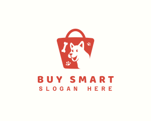 Pet Shopping Bag Market logo design