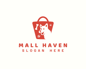 Pet Shopping Bag Market logo design