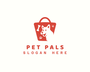 Pet Shopping Bag Market logo design