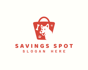 Bargain - Pet Shopping Bag Market logo design