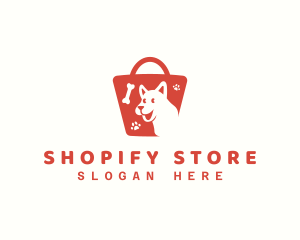 Pet Shopping Bag Market logo design