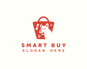 Buy - Pet Shopping Bag Market logo design