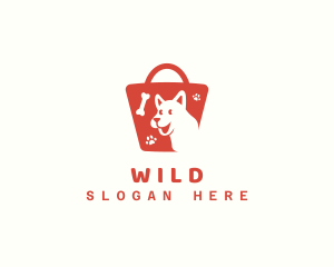 Shopping - Pet Shopping Bag Market logo design