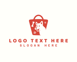 Purchase - Pet Shopping Bag Market logo design