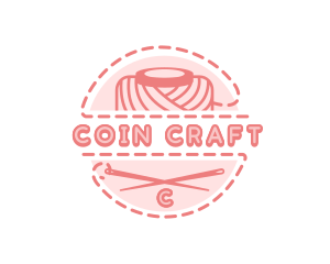 Needle Sewing Yarn logo design