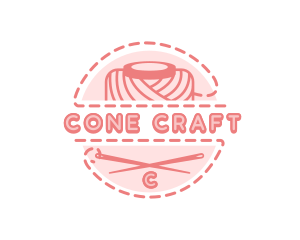 Needle Sewing Yarn logo design