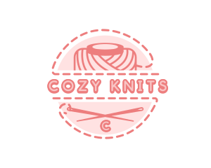 Needle Sewing Yarn logo design