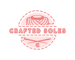 Needle Sewing Yarn logo design