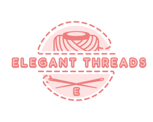 Needle Sewing Yarn logo design