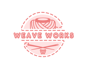 Needle Sewing Yarn logo design