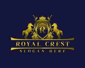 Royal Horse Crest logo design