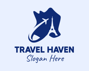 Tourism - Blue Paris Tourism logo design