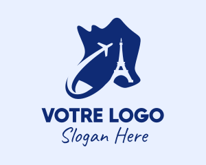 Blue Paris Tourism logo design