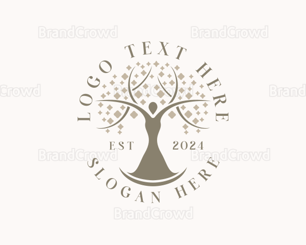 Organic Woman Tree Logo