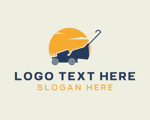 Lawn - Gardening Lawn Mower logo design