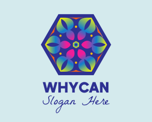 Flower Hexagon Decor  Logo