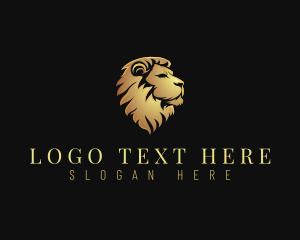 Expensive Luxury Lion logo design