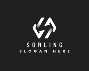 Professional Geometric Letter S logo design