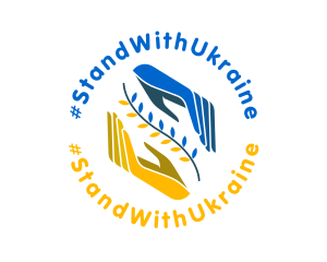 Peace - Ukraine Hope Care Hands logo design