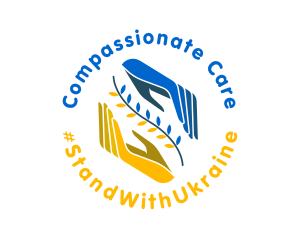 Caring - Ukraine Hope Care Hands logo design