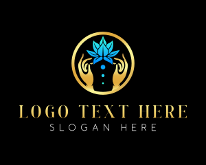 Yogi - Wellness Lotus Spa logo design