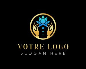Yogi - Wellness Lotus Spa logo design