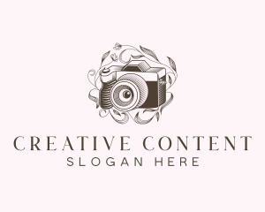 Content - Floral Camera Photography logo design