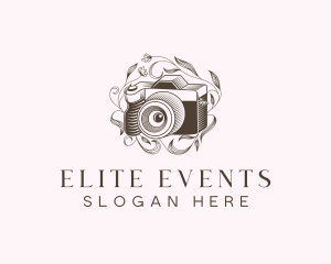 Events - Floral Camera Photography logo design