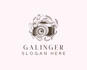 Photo - Floral Camera Photography logo design