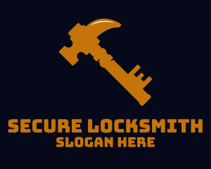 Locksmith - Hammer Key Locksmith logo design