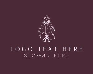 Fashion - Bridal Gown Dressmaker logo design