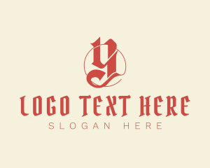 Letter Y - Gothic Medieval Formal logo design