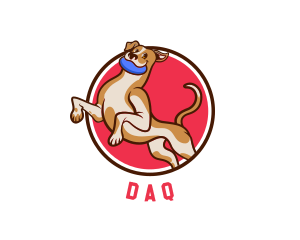 Veterinary - Dog Canine Frisbee logo design