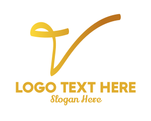 Vogue - Elegant Letter V logo design
