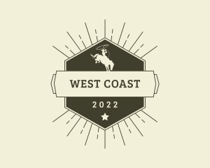 Western Rodeo Cowboy logo design