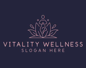 Lotus Yoga Wellness logo design