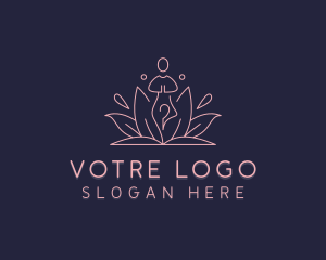 Lotus Yoga Wellness logo design